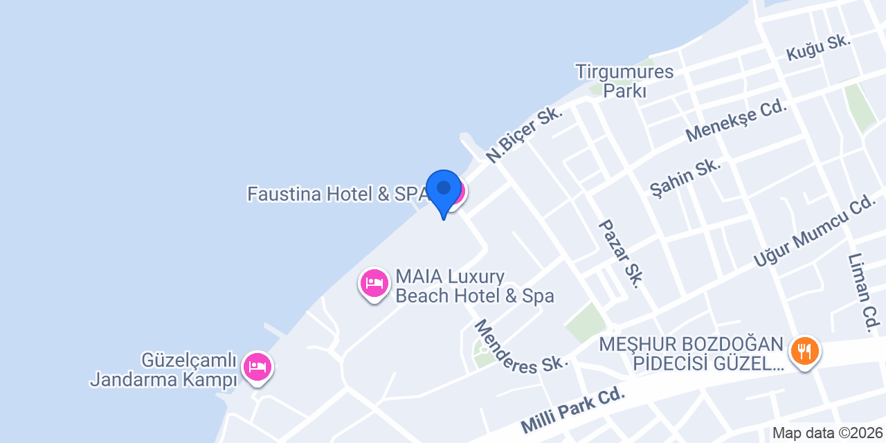Faustina Restoran konumu