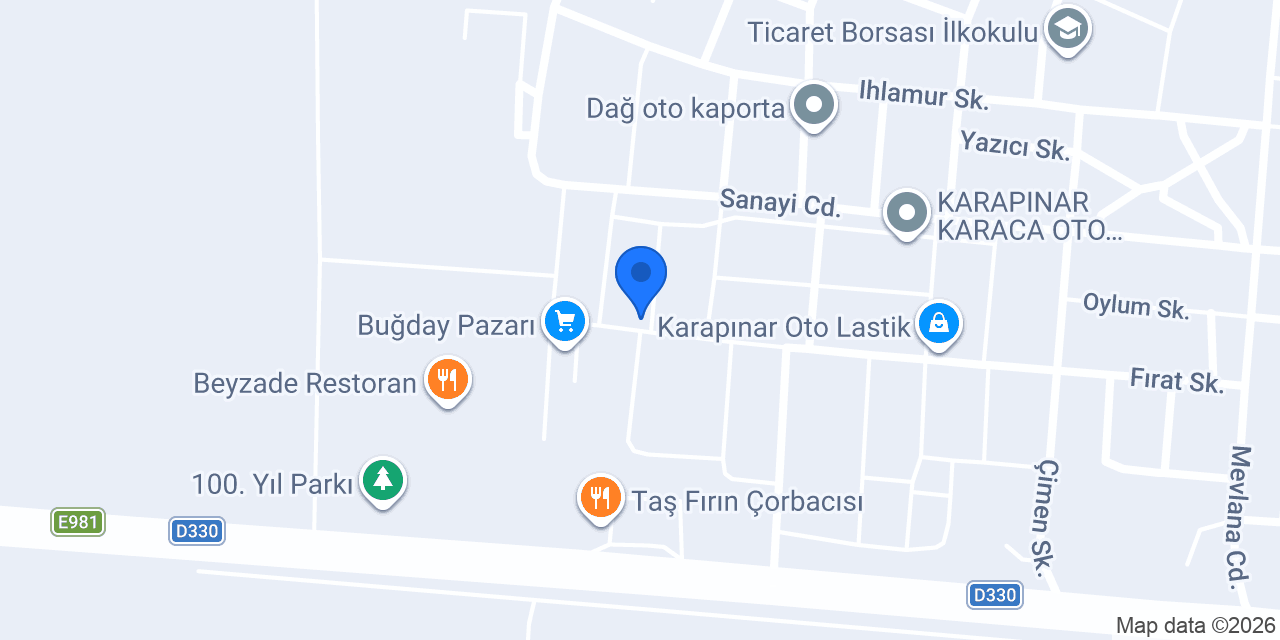 KARA Oto Lastik konumu