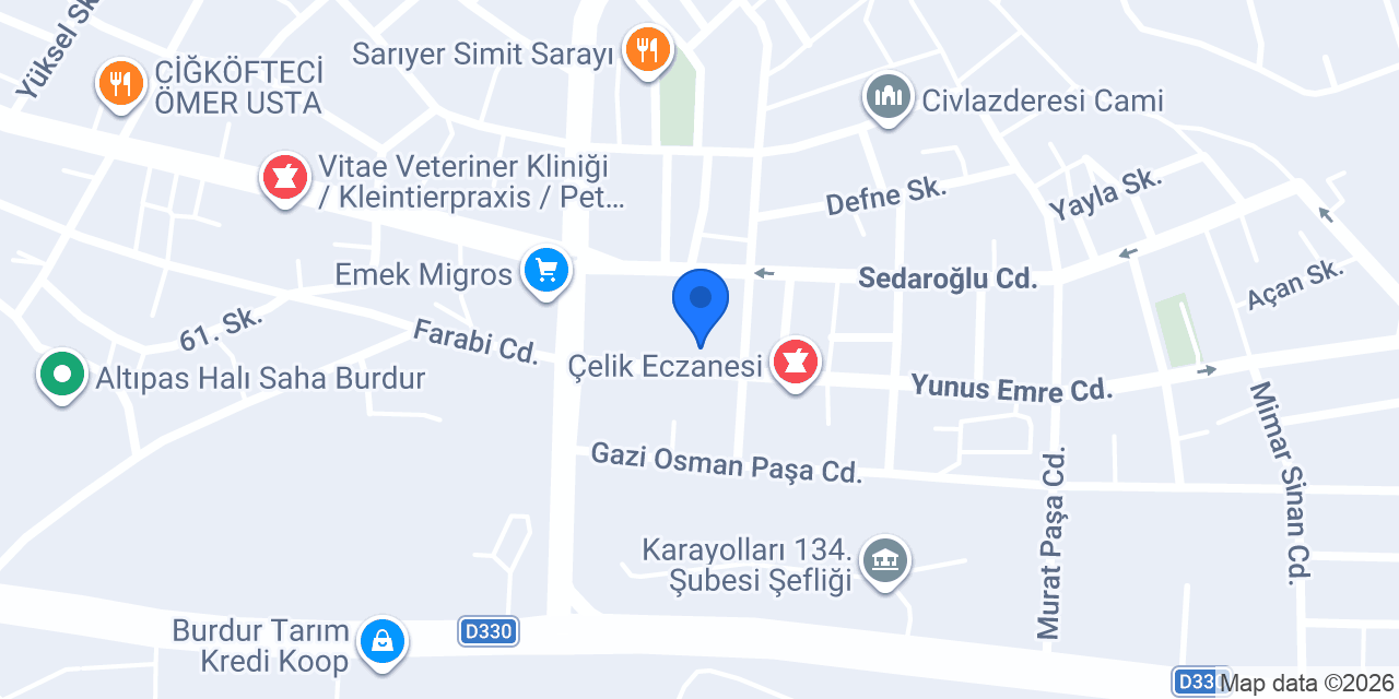 BURDUR EMLAK KARABULUT EMLAK konumu