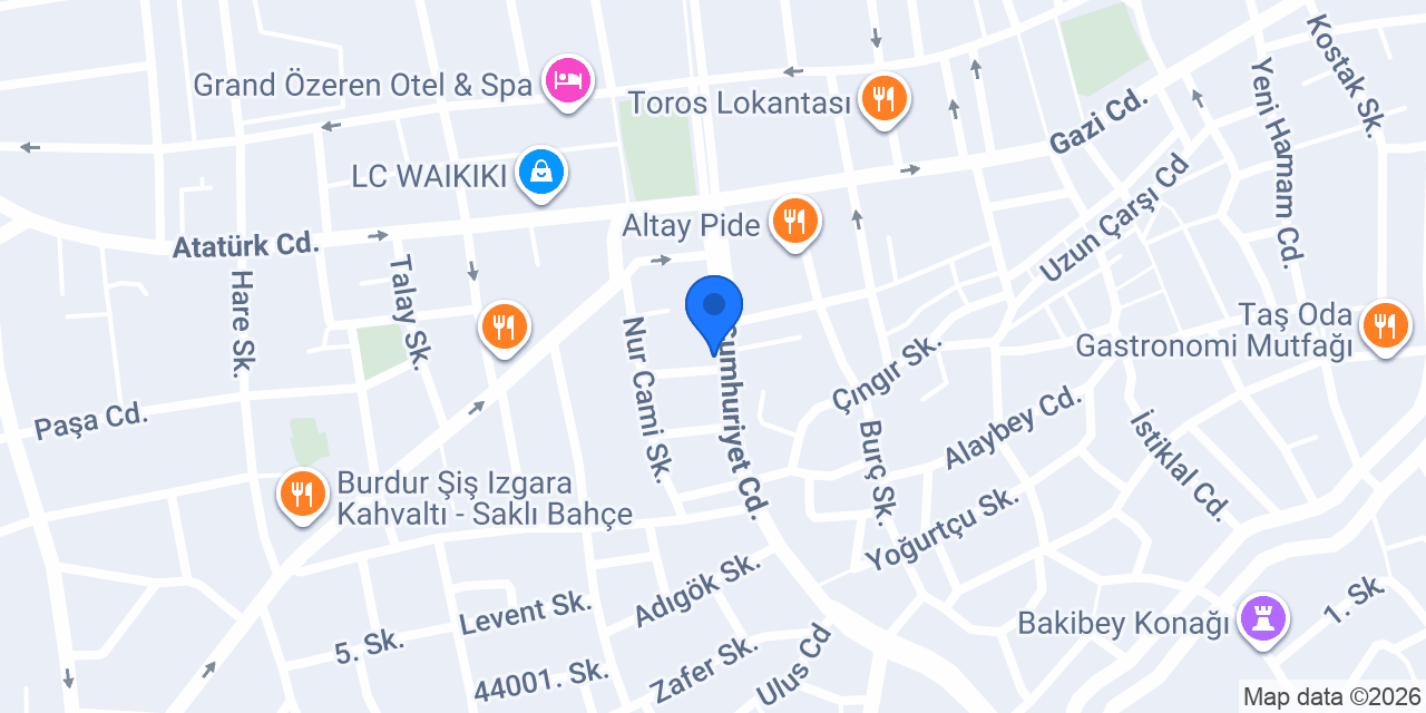 Altıparmak Yöresel Ürünler konumu