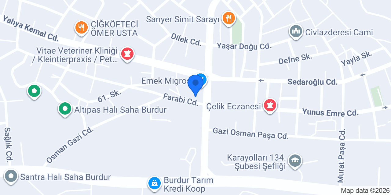Bahçelievler Taksi Durağı konumu