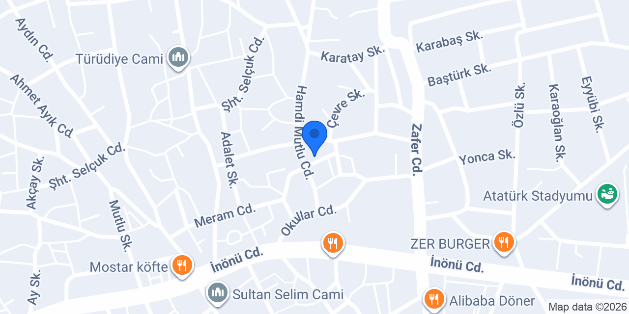 Hünkar aile kebap salonu konumu