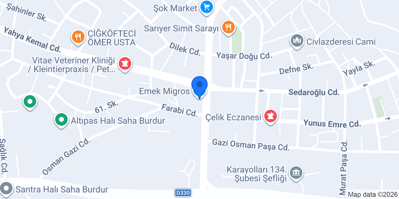 Emek Migros konumu