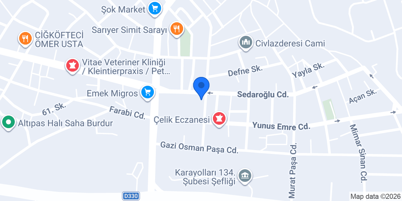 Farmasi Burdur konumu