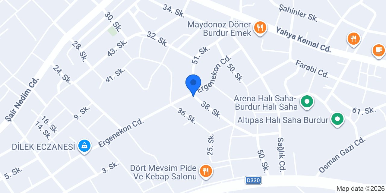 Burdur Yeni Nesil Matematik konumu