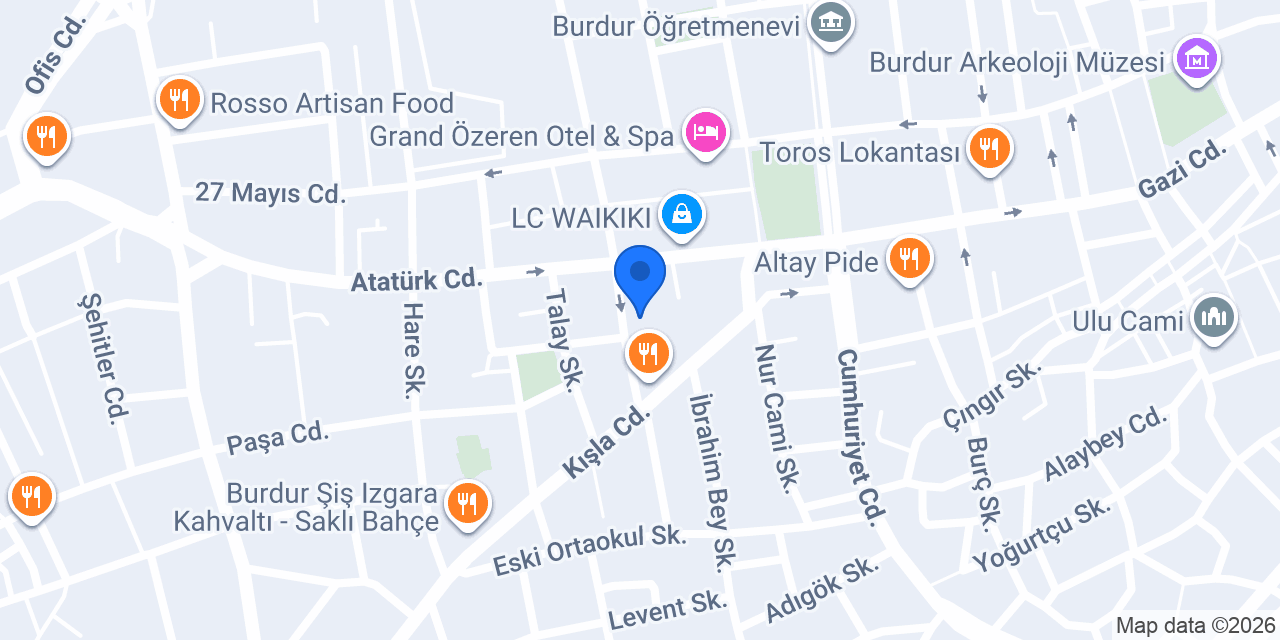 OZAN GROUP ALYA OTEL konumu