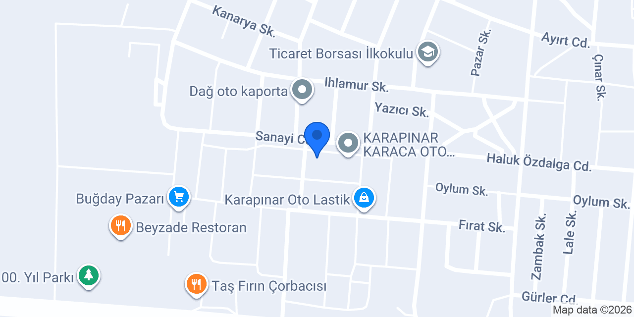 Yentürk mobilya ve dekorasyon konumu