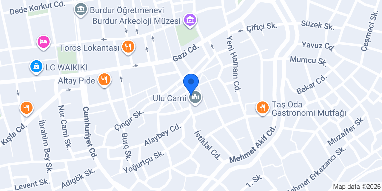 KULE BURDUR SIS konumu