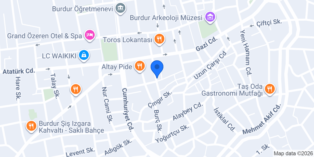Özen Kuru Temizleme konumu