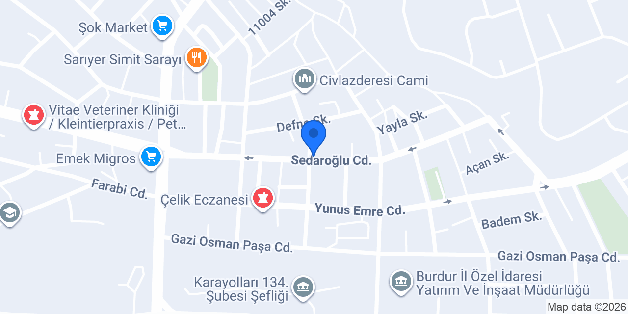 Gürteknik Şube konumu