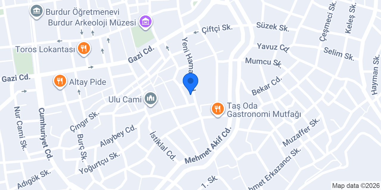 Yeni Hamam konumu