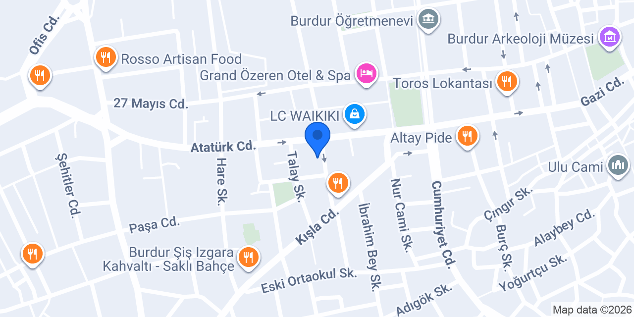 Öykü Sahaf Kitabevi konumu