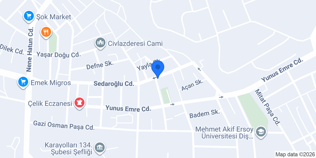Yallı Kız Öğrenci Pansiyonu konumu