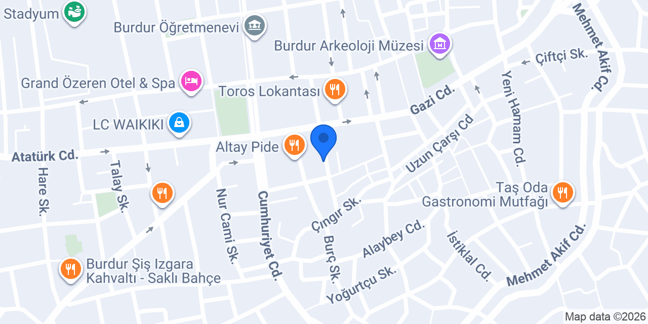 Yalın Rent A Car konumu