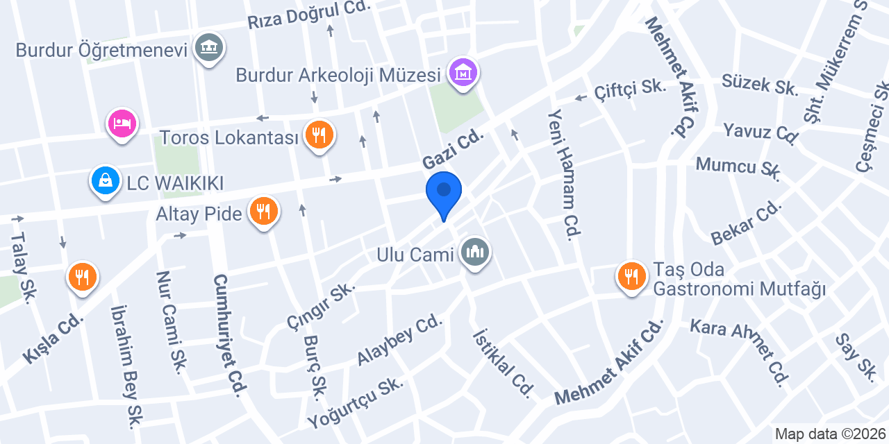 Arzu'nun Atölyesi konumu