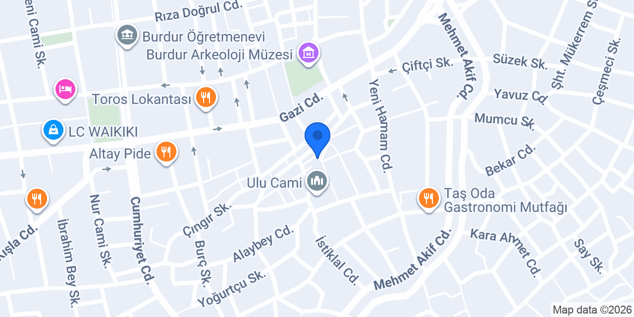 Uçak Mimarlık konumu