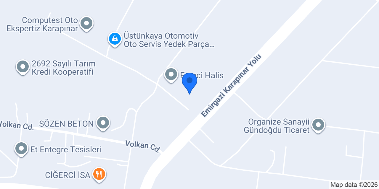 HALICIOĞLU TRAKTÖR KARAPINAR ( KUBOTA BAYİİ ) konumu