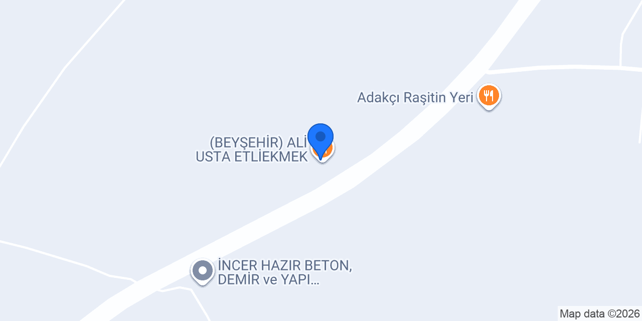 (BEYŞEHİR) ALİ USTA ETLİEKMEK konumu