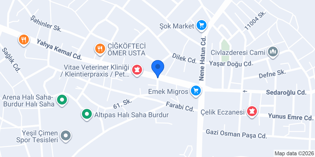 YAVAŞ EMLAK konumu