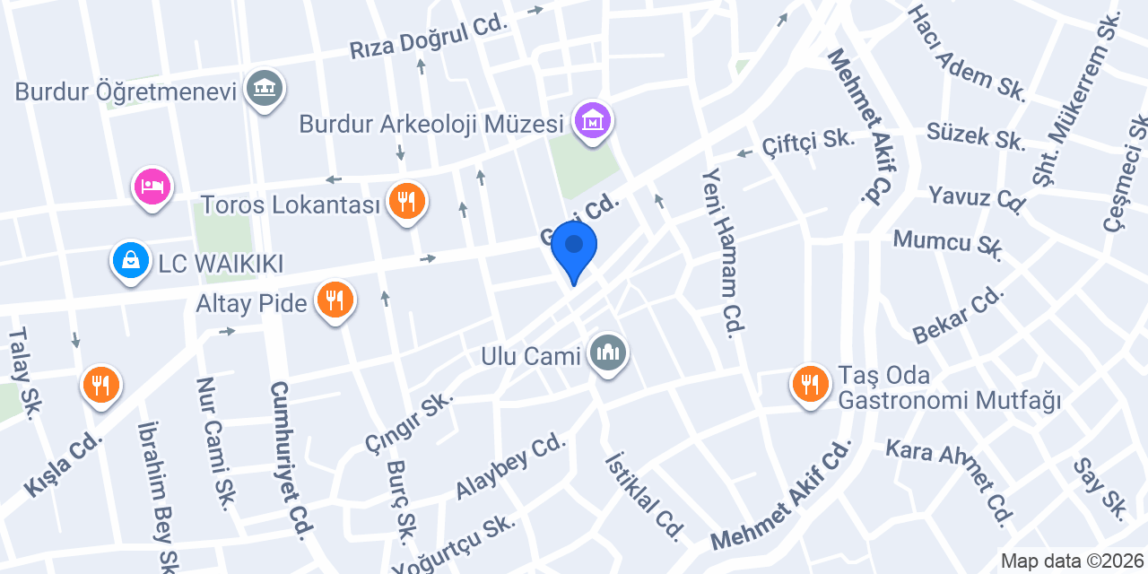 Copy zone burdur konumu