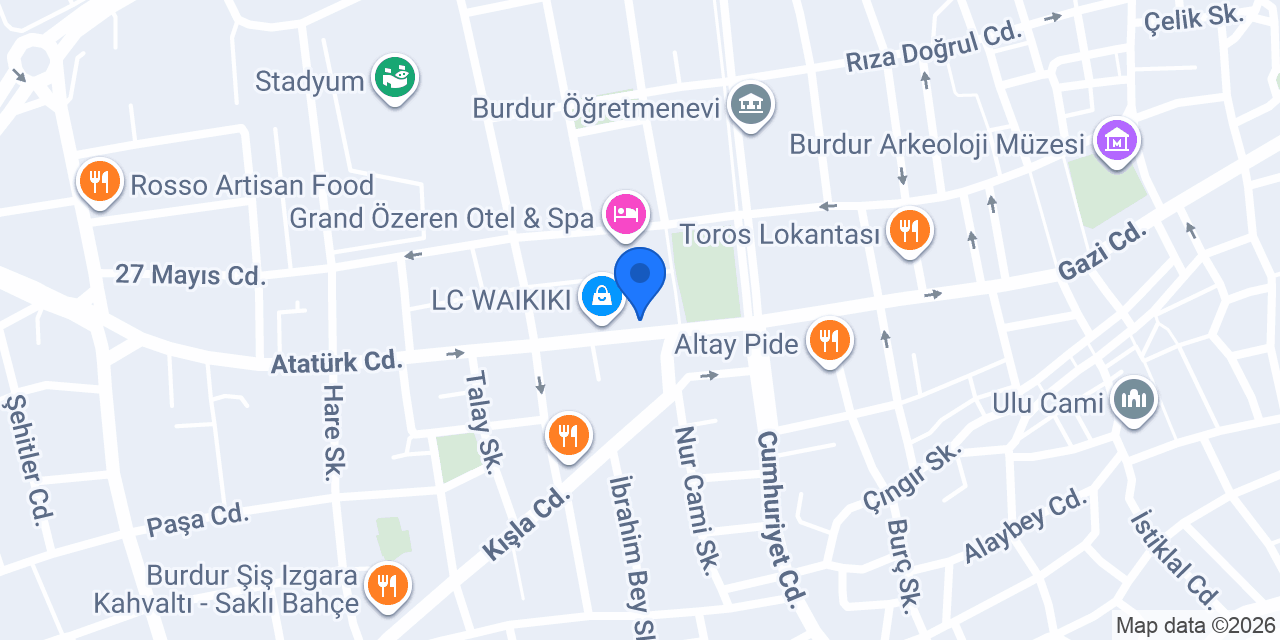 Yayla Hukuk Bürosu konumu