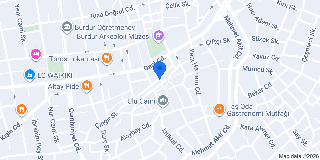 Yedi Boutique konumu