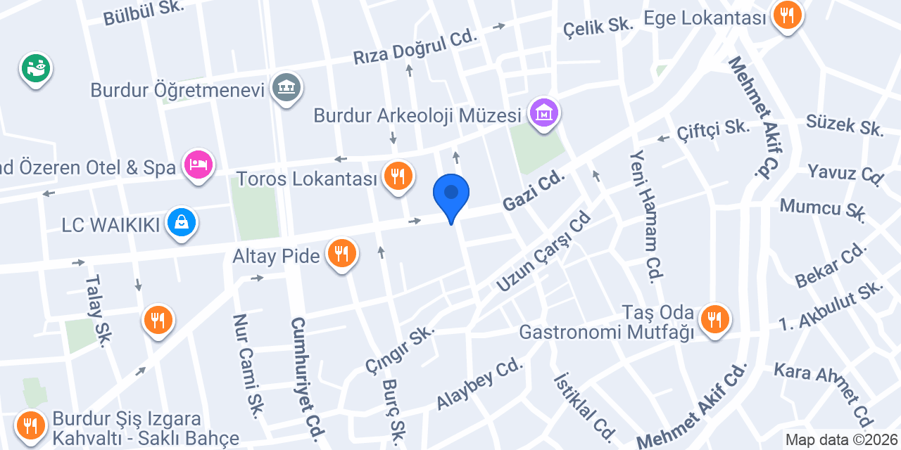 Bulut Gözleme ve Çay Salonu konumu