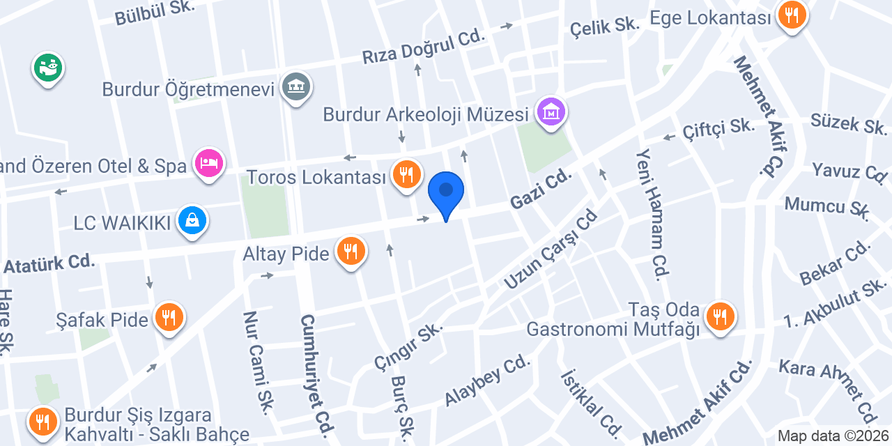 Oskar Sıcak Fırın Pastane konumu