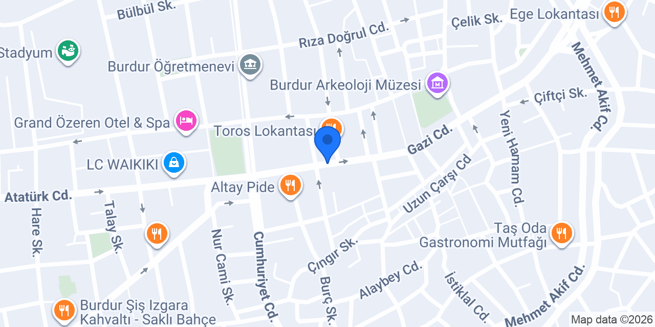 Burç Butik konumu