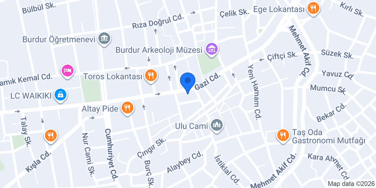 Çiğköfteci Ömer Usta konumu