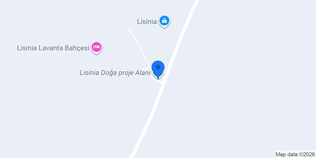 Lisinia Doğa proje Alanı konumu