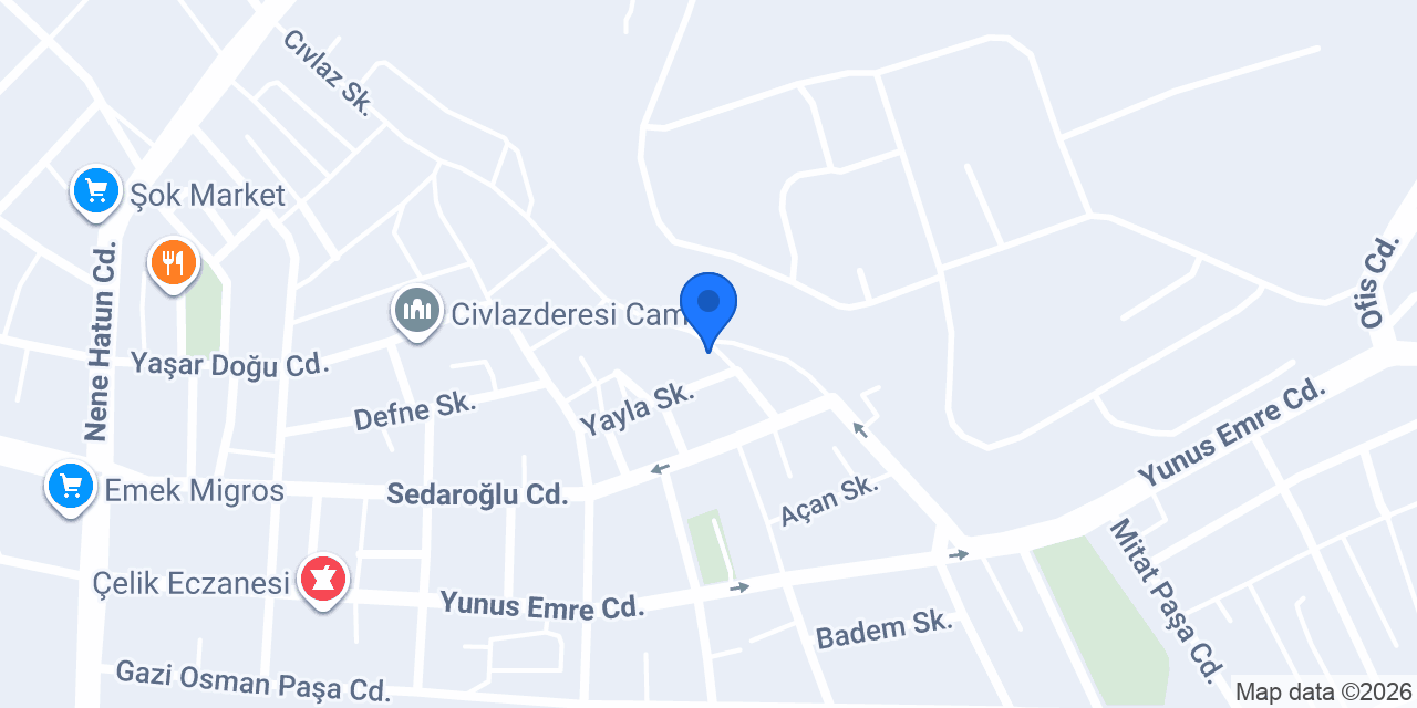 Çobanoğlu MBG İnşaat konumu