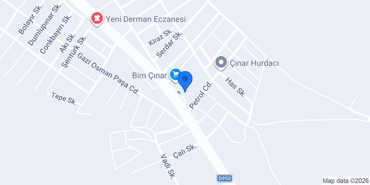 Demir petrol konumu