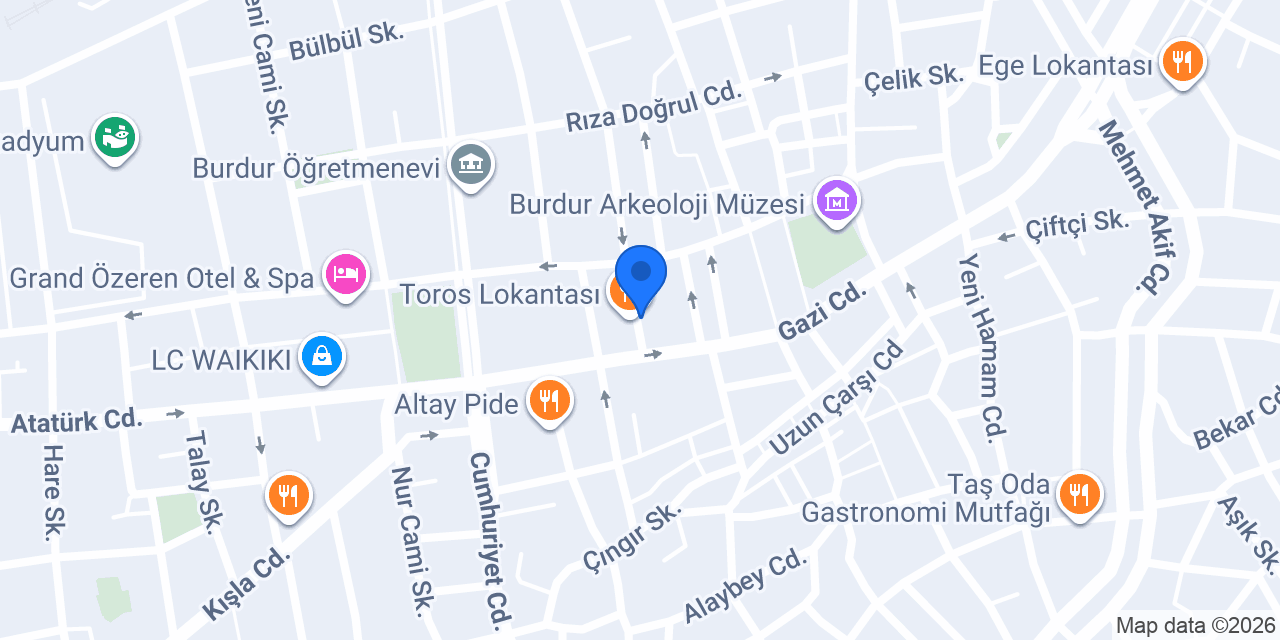 Turkuaz Erkek Kuaförü konumu