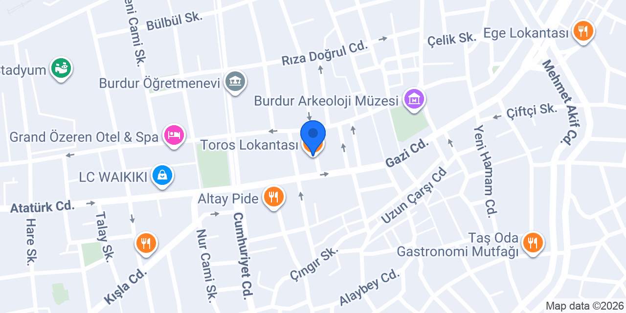 İndigo Güzellik Burdur konumu