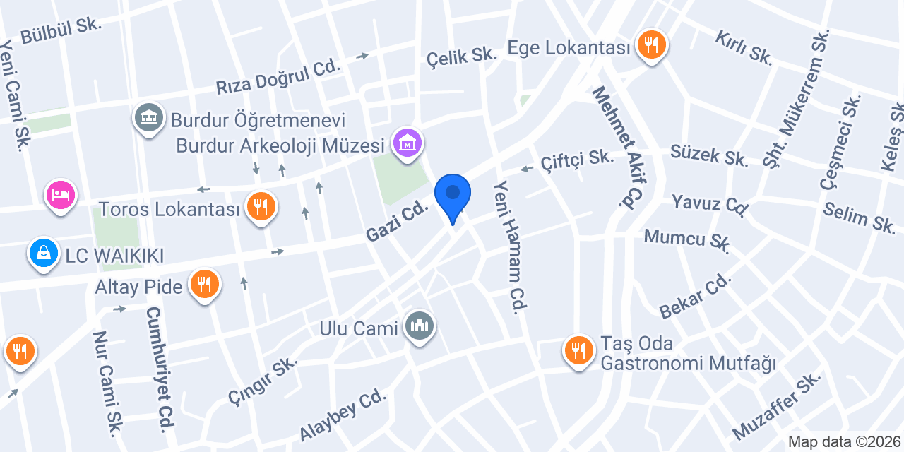 Erçoban Manifatura konumu