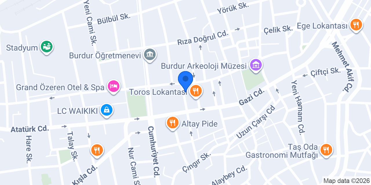 Burdur Doğa Güzellik Salonu konumu