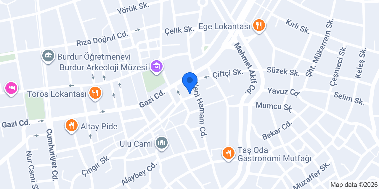 Ünal Mobilya konumu