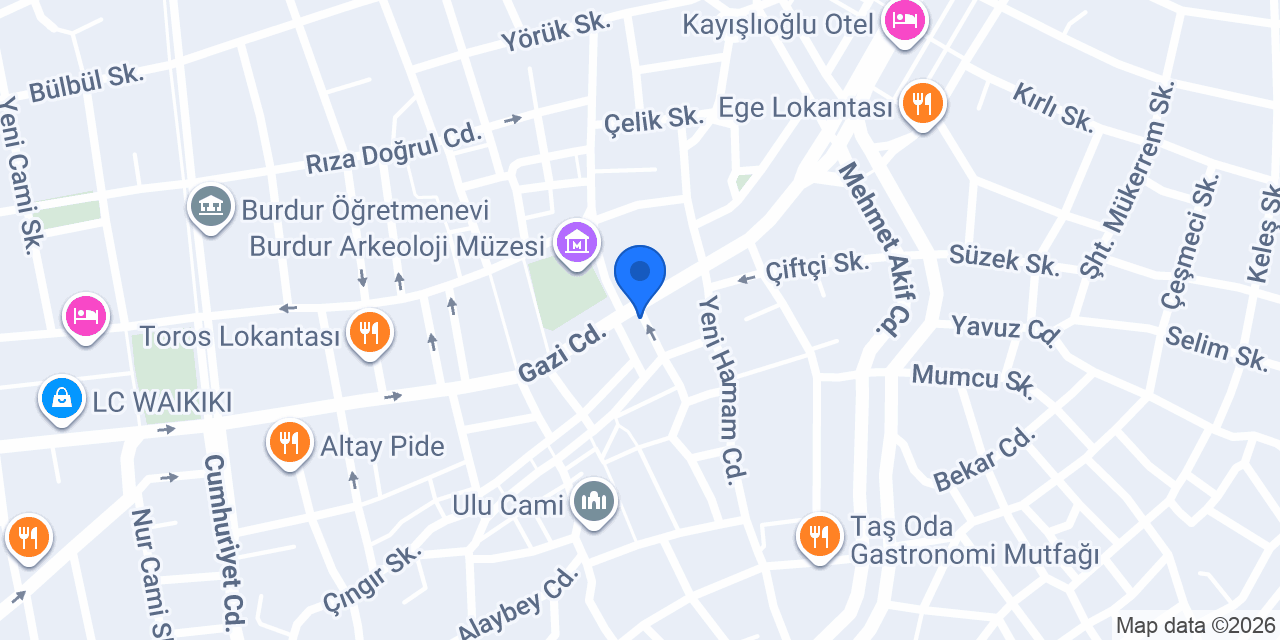 Amazon Akvaryum Burdur konumu