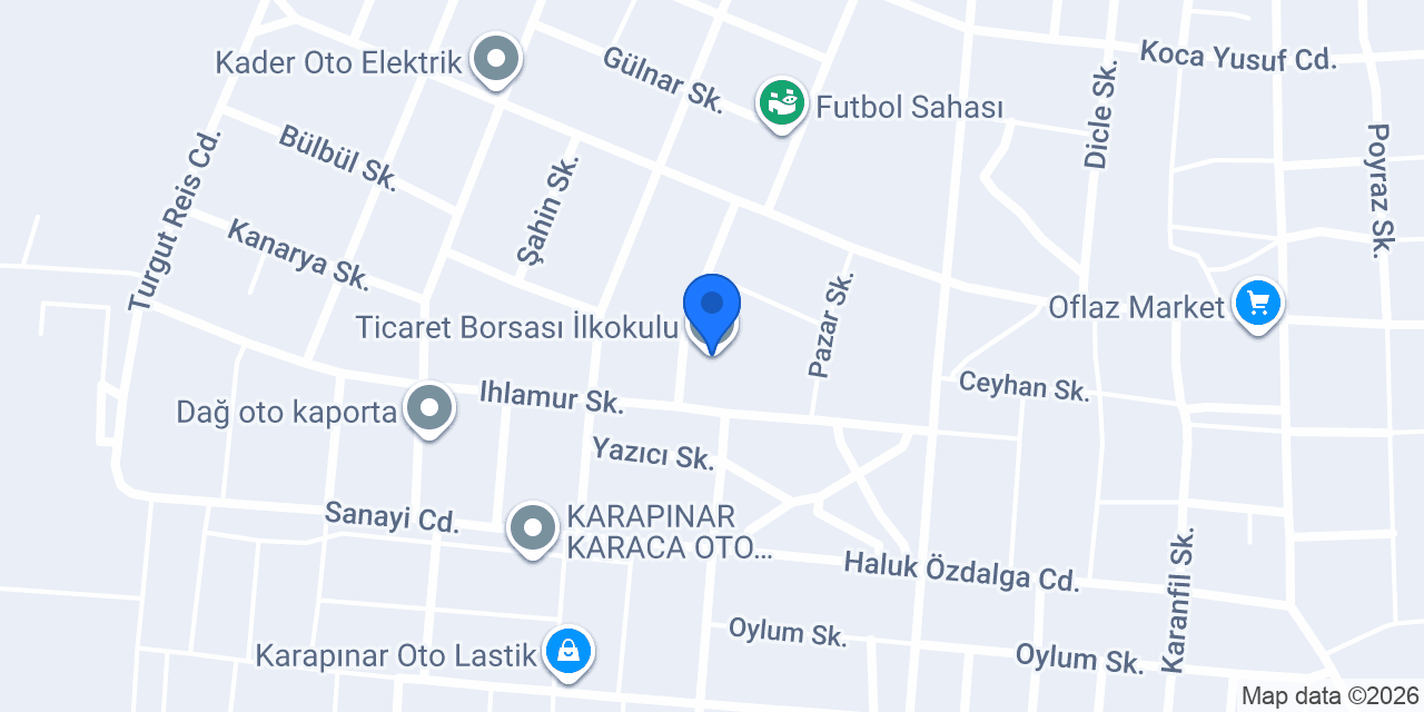 Ticaret Borsası İlkokulu konumu