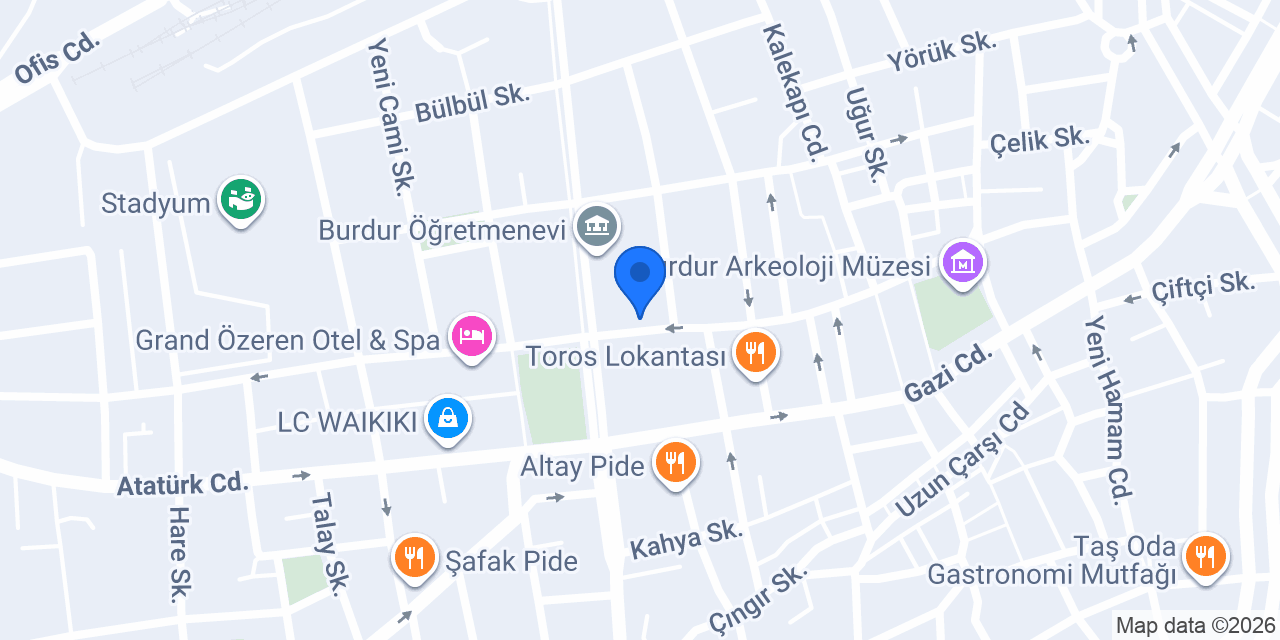 BEYDİLLİ Hukuk Bürosu konumu