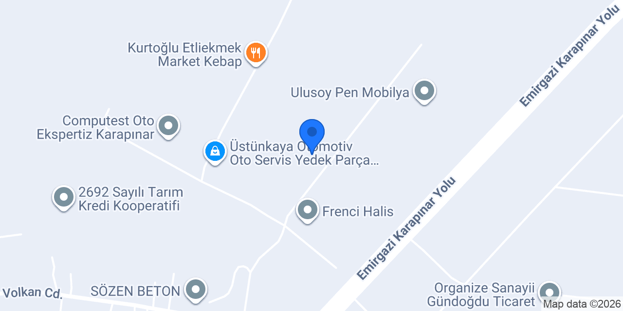 Çetinoğlu Demir ve Hırdavat Ticaret konumu