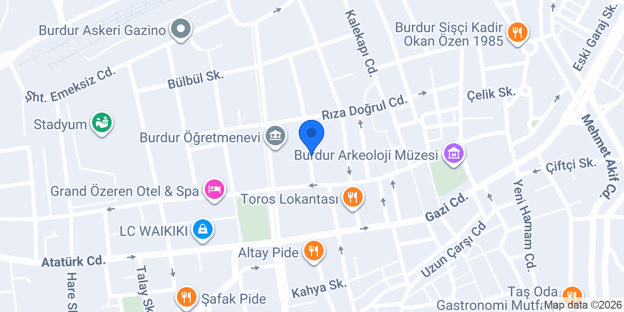ÖZ HUKUK BÜROSU konumu