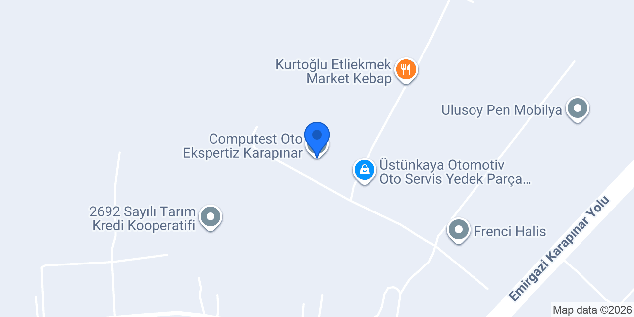 Computest Oto Ekspertiz Karapınar konumu