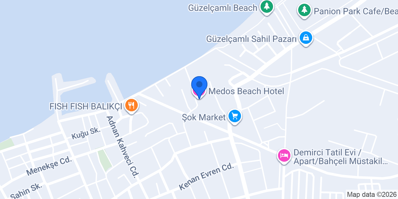 Medos Beach Hotel konumu