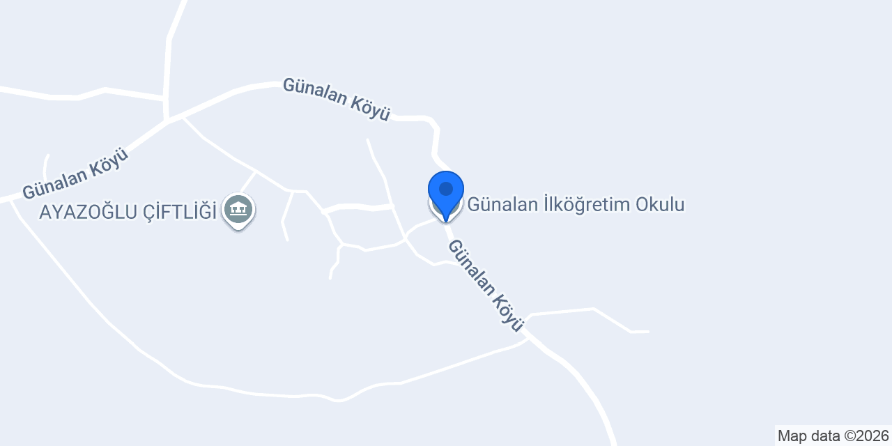 Günalan İlköğretim Okulu konumu