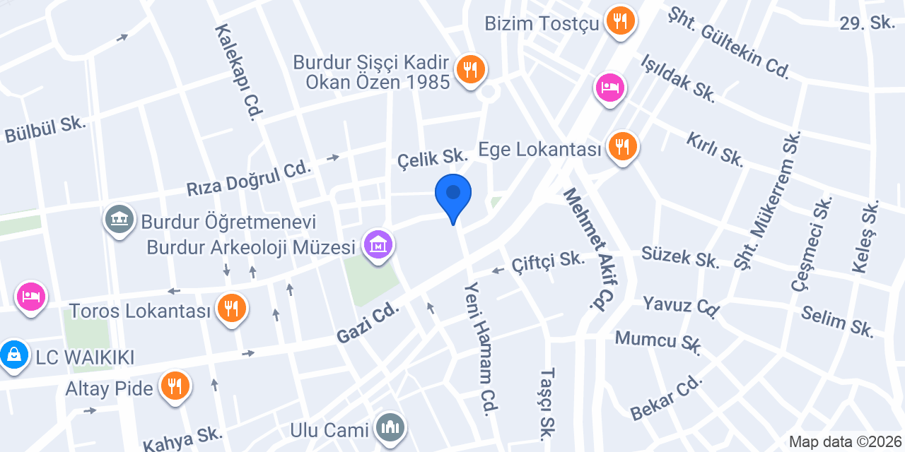 Gözde Pide Kebap konumu