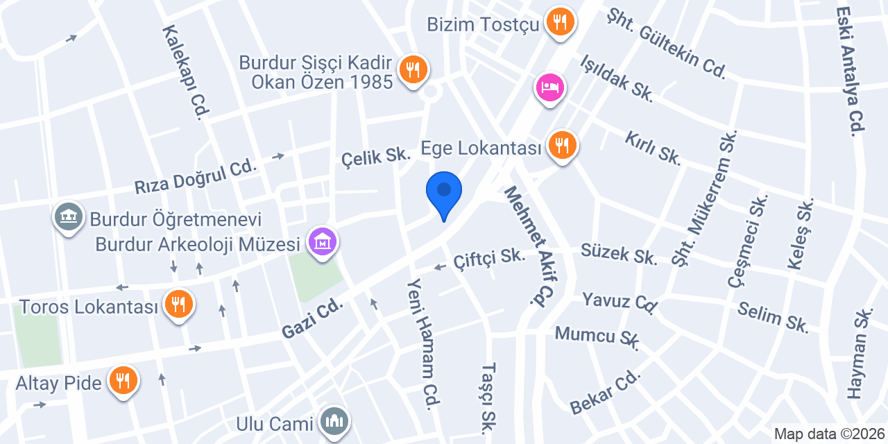 ANADOLU OTEL konumu