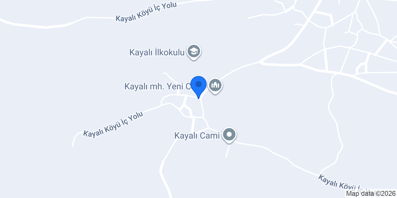 Kayalı Köyü Muhtarlığı konumu