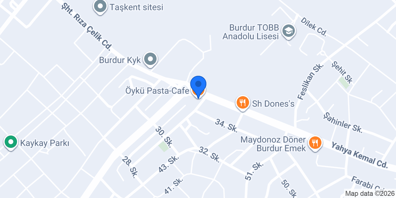 Öykü Pasta-Cafe konumu
